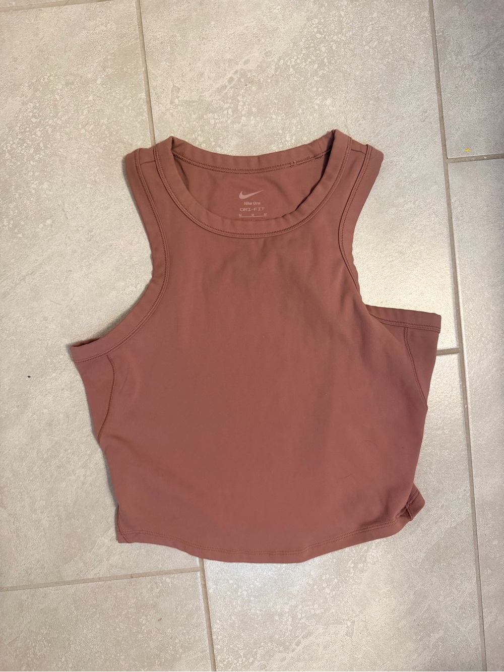 Nike One Fitted Women's Dri-FIT Cropped Tank Top.
